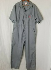 Vintage Dickies Men's Gray Jumpsuit - Coveralls Size 50 Regular