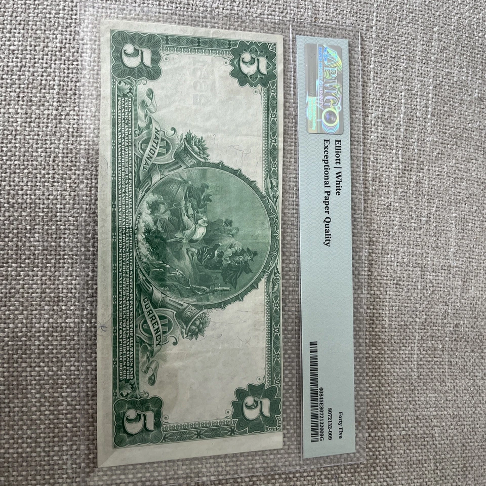 1902 Richfield Springs NY New York National Bank Note Ch 2651 PMG 45 EPQ - Image 4 of 4