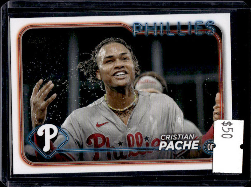2024 Topps Cristian Pache Golden Mirror Image Variation #456 Phillies