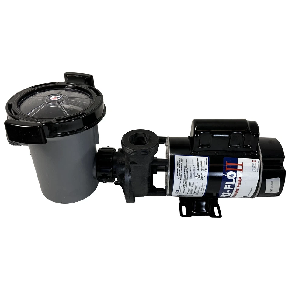 Насос водяного пути SD-10-2-N, WW Hi-Flo II, 1,5SPL, 2-скоростной, 115 В, 6 дюймов Trp, фут Nema, вертикальный - Изображение 4 из 4