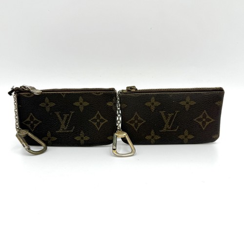 Louis Vuitton M62650 Monogram Pochette Cles Geldbörse 2 Set Vintage Auth n12