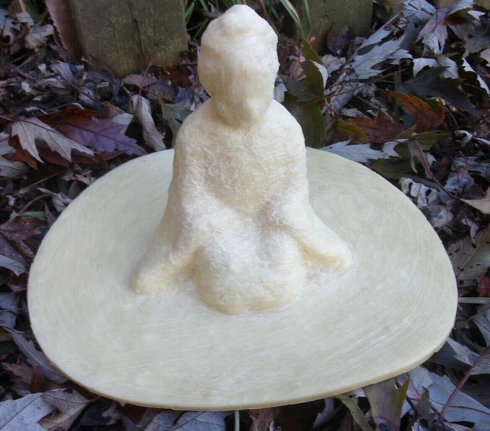 Geisha Dama Látex Molde con Plástico Respaldo Hormigón Yeso Molde 6.25" H x 4.5" W Foto 2 de 4