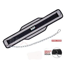 RAD Neoprene Dipping Belt/ Weight Lifting/Gym Dip Belt With Metal Chain - Gray