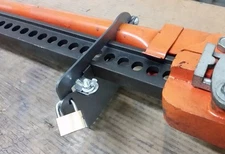 In-bed Harbor Freight farm jack mounting bracket set. Toyota Tacoma or similar