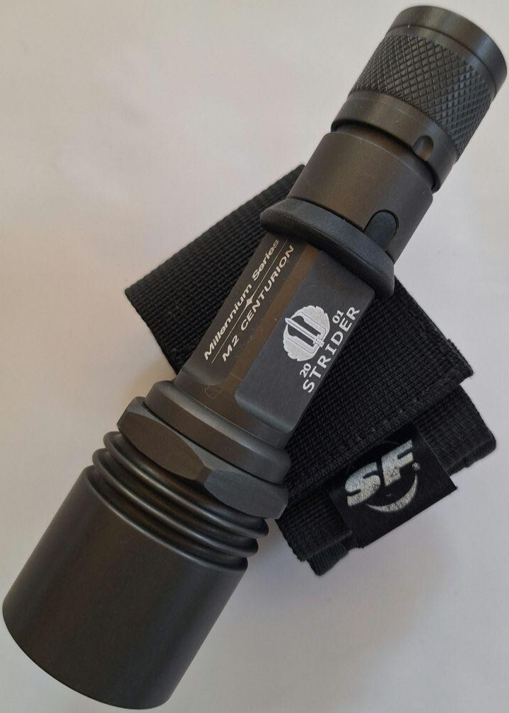 ダブルネーム SUREFIRE M2 CENTURION STRIDER SUREFIRE flash light M2 CENTURION STRIDER Total 142mm with