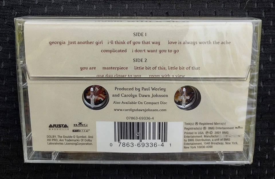 NEW SEALED Carolyn Dawn Johnson "Room With A View" 2001 Country Cassette Tape - Image 3 of 3