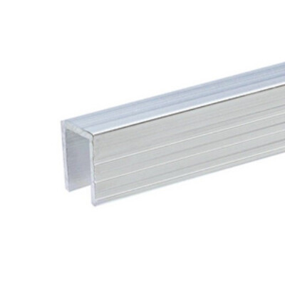 1 m Adam Hall 6240 Aluminium U-Profil für 9 - 9,5 mm Material U-Kappe U-Profile