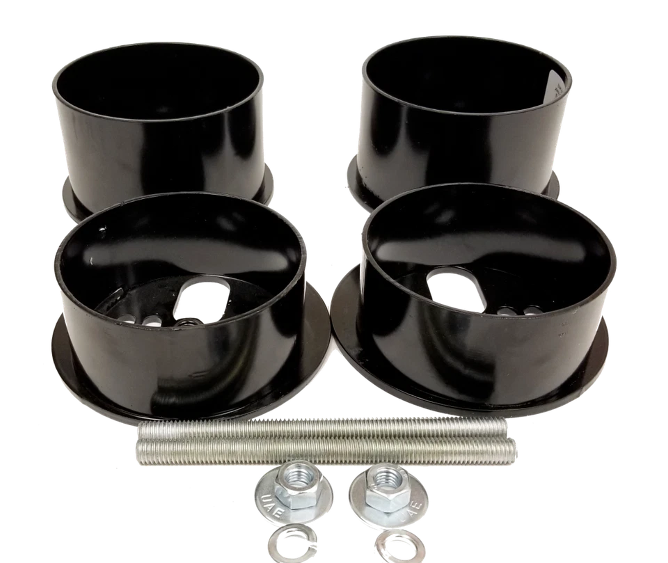 3/8" Front Rear Bag Bracket Mount Kit Air Ride Suspension For 71-96 Chevy B-Body - Image 4 of 4