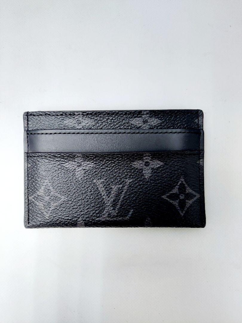 LOUIS VUITTON Monogram Eclipse Porto Cult Double M62170 Card LOUIS VUITTON Monogram Eclipse Porto Cult Double M62170 Card
