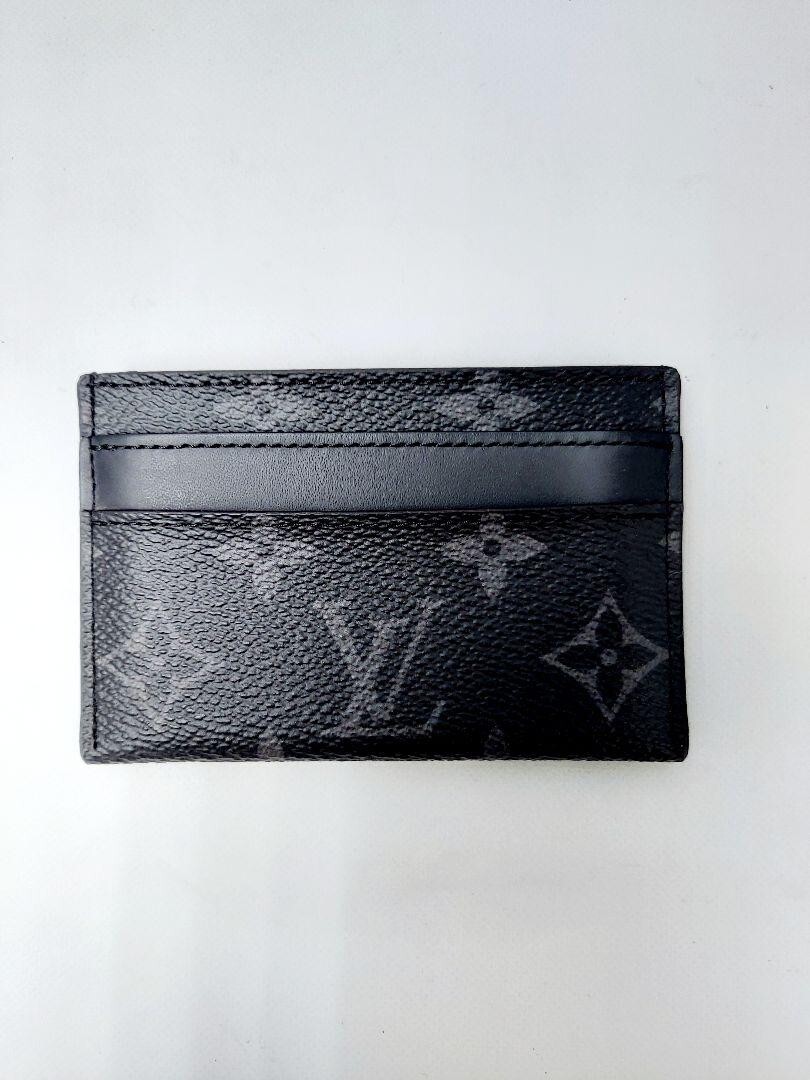 Louis Vuitton Double Card Holder Black autres Cuirs