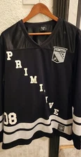 2008 Primitive Apparel Worldwide Enforcer Hockey Jersey Black Mens XL