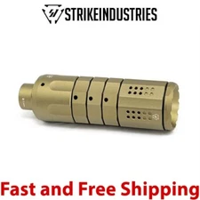 Strike Industries Modular Comp 9mm Pistol Compensator for 1/2-28 Barrel - FDE
