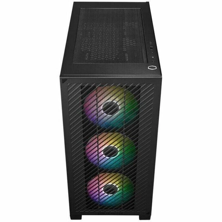 Cooler Master E301-KGNN-S00 Elite Mini Tower 3x1200mm ARGB FAN PC Case Black - Image 3 of 4