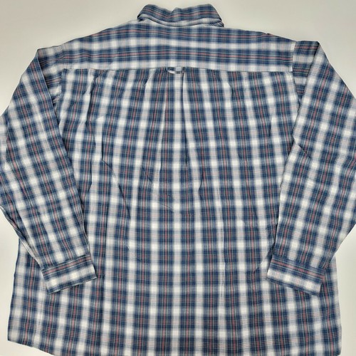 Andhurst Mens XXL 2XL Plaid Cotton Polyester Lightweight Button Down Sport Shirt - Picture 3 of 7