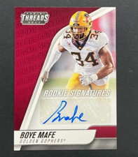 2022 Panini Chronicles - Boye Mafe #TH-BMA Minnesota Gophers - ROOKIE AUTO