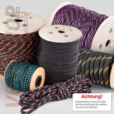 POLYPROPYLEN SEIL SCHWARZ SEIL Polypropylenseil Tauwerk Tau Flechtleine 2mm 20mm