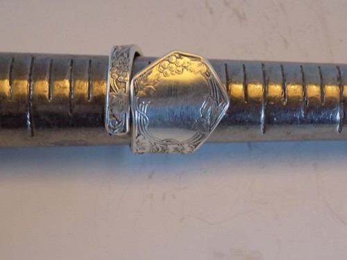 Sterlingsilber, Schmuck, Löffelring, Traube, Blatt, Rebe, Design, Größe 8 - Bild 8 von 10
