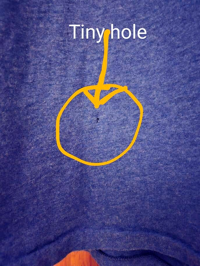 PONY POLO Ralph Lauren t shirt blu brillante con frangia arancione manica corta uomo XL