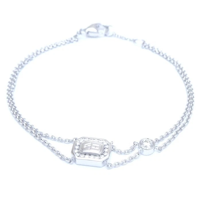 HARRY WINSTON HW logo 18K White Gold Bracelet Diamond BRDWDRDLHWL 290579