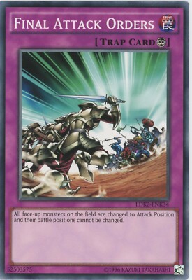 Yugioh Final Attack Orders  LDK2-ENK34 Common NM x3 Play Set