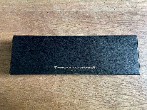 VINTAGE GENUINE ROLEX Cellini watch box case 49.00.71 wood leather 250418002yA - 第 4/8 張圖片