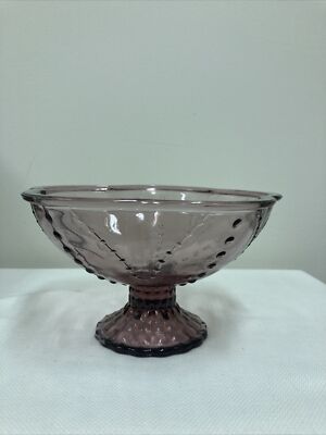 IKEA Sweden Purple Glass Candy Dish Bowl