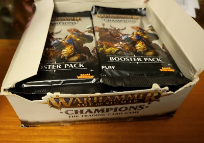 Warhammer TCG Age of Sigmar Champions Booster Box (open) 22 packs plus cards. | eBay Warhammer TCG Age of Sigmar Champions Booster Box (open) 22 packs plus cards. | eBay