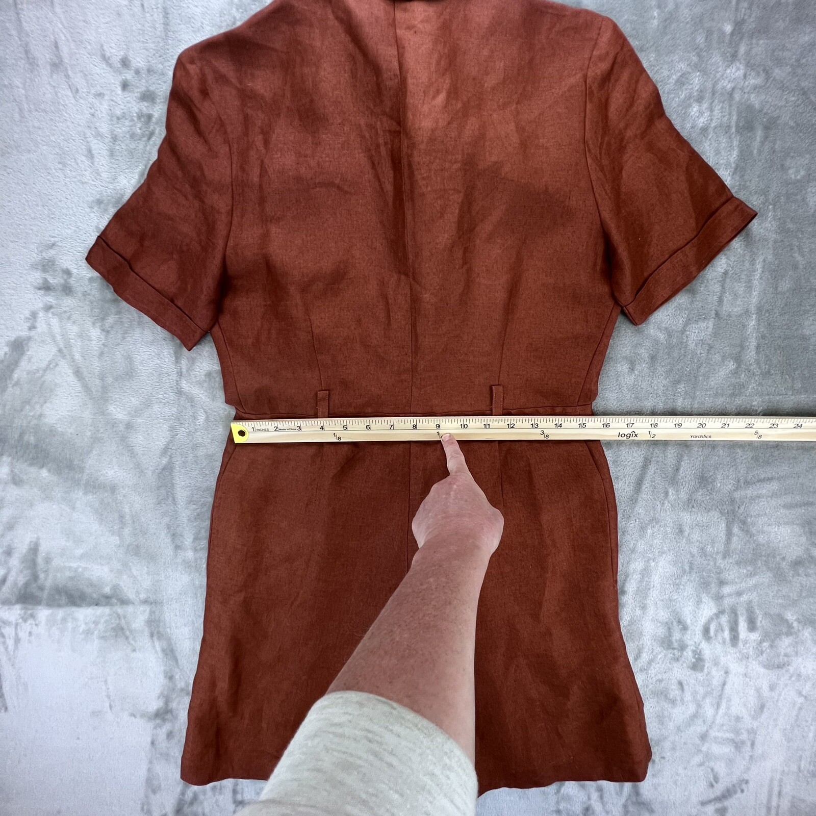 VTG Linen Lined Jumper Women’s Small Garage Grunge Y2K Concert image 6
