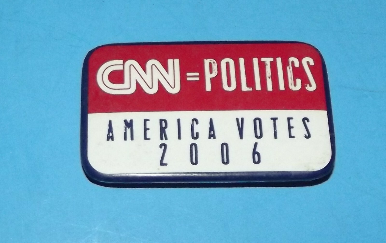 CNN Politics America Votes 2006 Pin Pinback 1.5