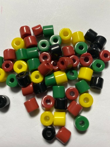 Irie Rasta Red Yellow Green Black Beads - Picture 70 of 86