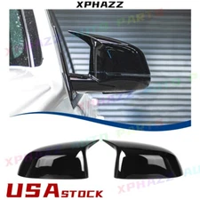 For BMW X3 X4 X5 X6 X7 G01 G02 G05 G06 G07 Mirror Cap Cover ABS Gloss Black