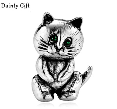COHEALI Crystal Cat Brooch Pin - Rhinestone Cat Pin For Scarf, Dress, Women & Girls Accessory - View #4