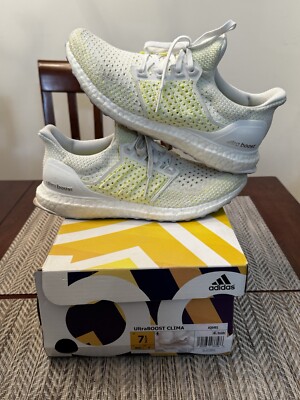 Adidas Ultra Boost Clima Volt/White AQ0481 Men's Size 7.5 GOOD