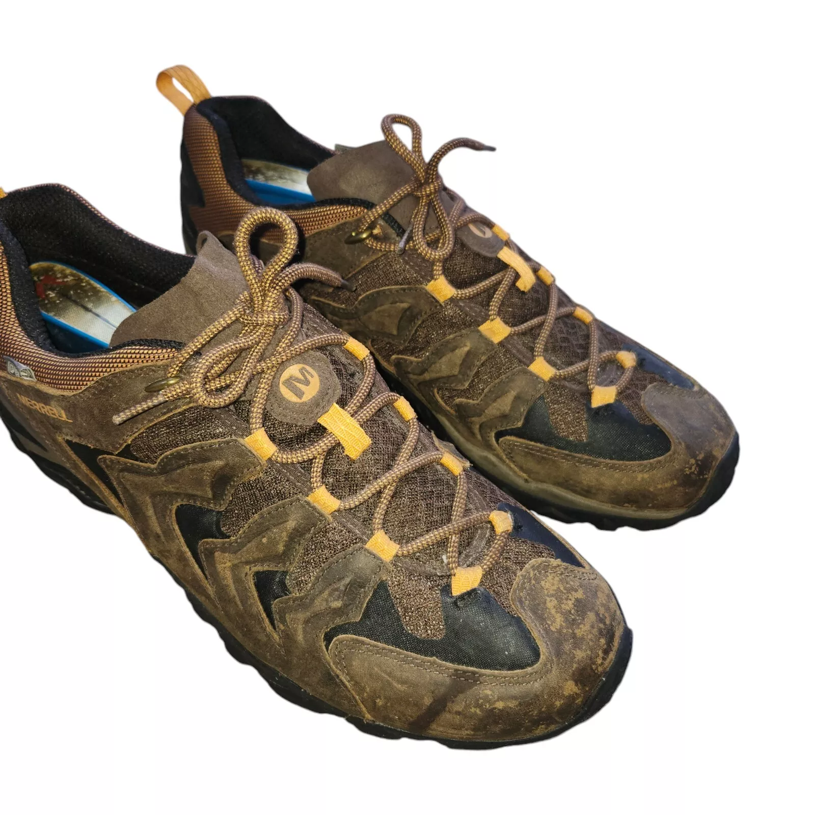 merrell bitter root hiking trail dry waterproof vibram soles shoes