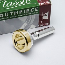 Denis Wick 6BS Small Shank 24K Gold Rim Cup Trombone Mouthpiece NEW