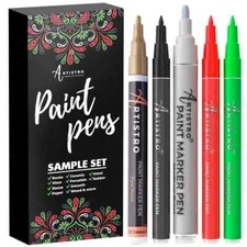 Artistro Paint Pens, Sample Set, 5 Pens