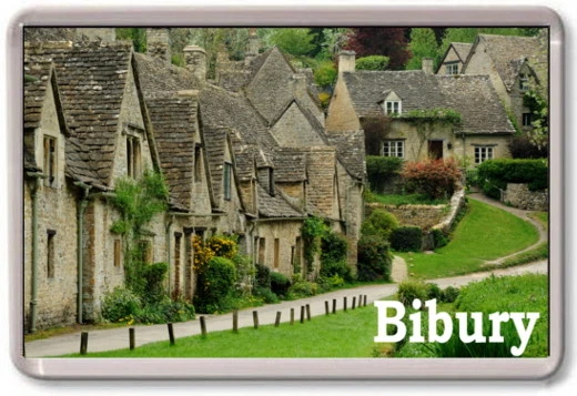 FRIDGE MAGNET - BIBURY- Large - Gloucestershire Cotswolds