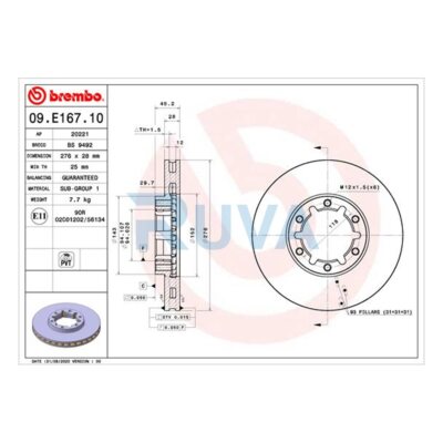 Fits Nissan Cabstar 2006-2013 2.5 D dCi 3.0 Ruva Front Brake Discs 40206LC60A