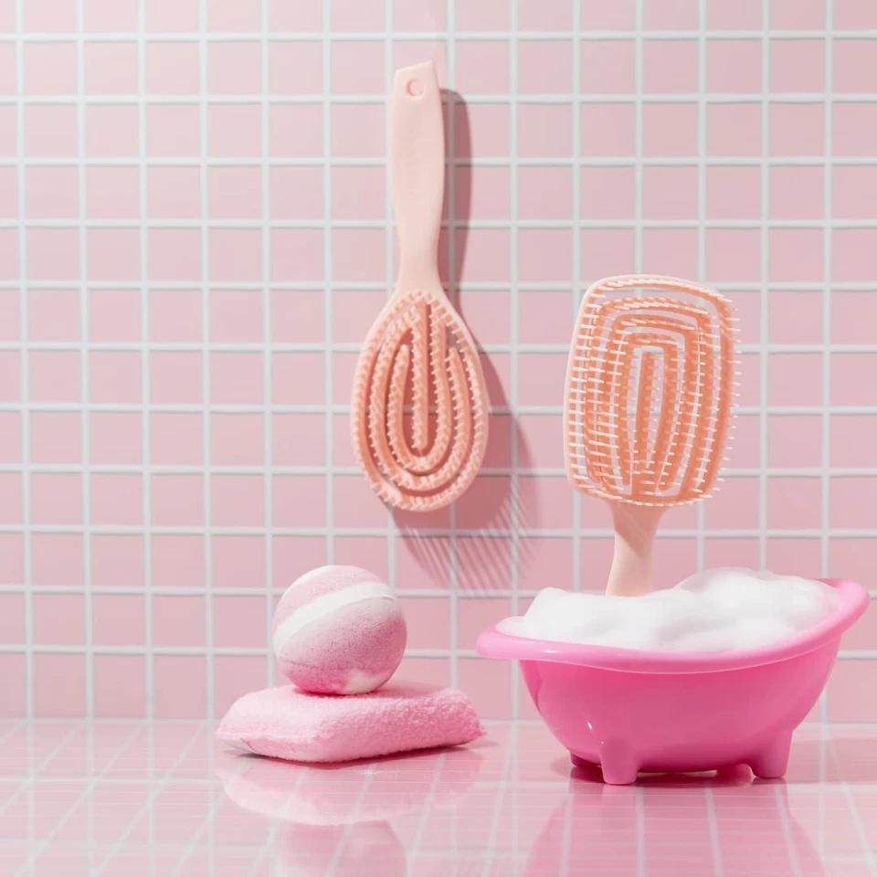 Escova desembaraçadora Crave Naturals FLEX DMC para cabelos texturizados naturais - Ha flexível - Imagem 2 de 4