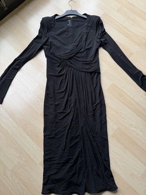 ELIE SAAB Luxus Kleid Schwarz   Gr. 42   Wie NEU   100% Rayon   Made in Lebanon