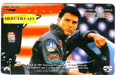 TK 565 Phone Card/Phonecard Japan Top Gun 1987 Tom Cruise