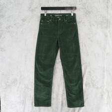 Crewcuts Corduroy Pants Boys 12 Green Straight Fit 5-Pocket Classic Prep 60 NWT