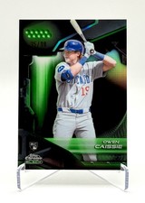 2026 Topps Chrome Black Owen Caissie Green Refractor /99 Cubs RC