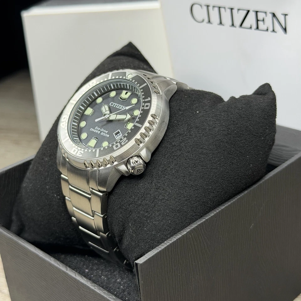NEW✅AUTOMATIC✅ Citizen Promaster Dive EcoDrive Men's Watch Black Dial BN0167-50H - Image 4 of 4