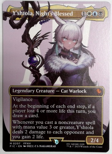 1x Y'shtola, Night's Blessed ~~ Borderless NM-Mint, English Commander: Final Fan
