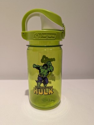 Marvel The Incredible Hulk Green & White Nalgene 12 oz. BPA Free Water Bottle 