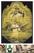 2022 Topps Fire En Fuego Gold Minted #EF-27 Byron Buxton - Minnesota Twins