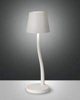 LED Akku Tischleuchte Garten Weiß IP54 Metall H:36,5 Cm 3000 K Tischlampe AußEn
