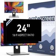  2-Pack 24 Inch Computer Privacy Screen Filter for 16:9 Widescreen Monitor, ...