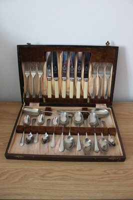 Viners Sheffield Firth Edelstahl Vintage Besteckset